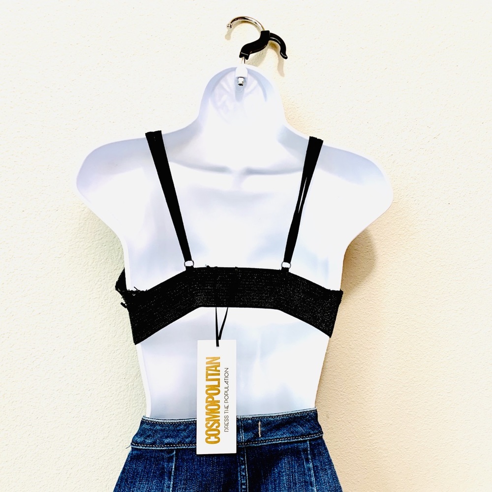 Cosmopolitan Lacie Black Sequence Top NWT - Picture 5 of 6